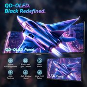 Deco Gear 49 Curved Gaming Monitor, 5120x1440 144Hz OLED Monitor, 32:9 Ultrawide Monitor, QD-OLED 0.03ms HDR400 True Black, 100% sRGB, HDMI 2.1, 90W USB-C, KVM, Built-in Speakers