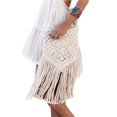 thumbnail image 2 of Bolso Con Correa Ajustable Para El Hombro Para Mujer Bolso Bandolera Recortado Con DecoracióN De Borlas De Color SóLido, 2 of 4