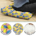 thumbnail image 5 of Zesty Lemon Floor Cushion&nbsp;- 22x22 Inch Large Pillow, Dutch Velvet, Fresh Citrus Pattern for Tatami & Living Room, 5 of 7