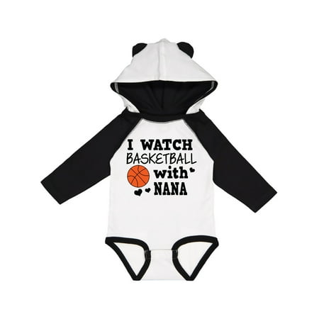 

Inktastic I Watch Basketball with Nana Gift Baby Boy Long Sleeve Bodysuit