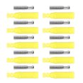 thumbnail image 3 of Bornier de Fixation, Prise Femelle Banane Isolée en Laiton 10 Set Forte Connectivité Résistant à l'Usure pour les Fils de Test Multimètres Se Termine en Jaune, 3 of 8