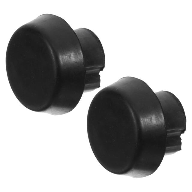 HAMPPLIES 2Pcs Pool Cue End Caps Black Replacement Plug for Snooker Cue Handle and Extension Handle