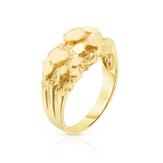 Floreo 10k Yellow Gold 11mm Uneven Dense Nugget Ring