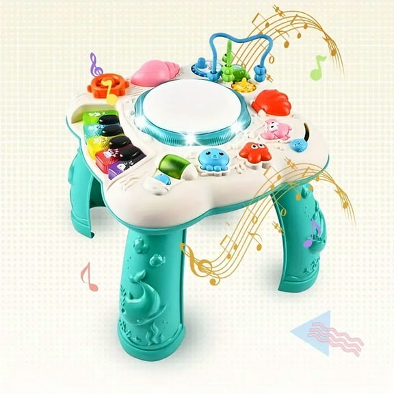 Auto Beyond Toddler Learning Table Toys, Baby Activity Center 6 to 12-18 Months Old, Learning Musical Table Toys for 1 2 3 Year Old Boys Girls Gift