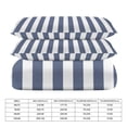 thumbnail image 2 of 3 Pcs Soft Bedding Set, Includes 1 Duvet Cover with Zipper And 2 Pillow Shams,Aesthetic Distant Blue And White Vertical King(102"×90"), 2 of 8