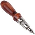 thumbnail image 4 of 1 Set Professional Leather Craft Tools Kit with Wax Thread Needle Hand Sewing Repair Stitching Punch Carving Work Groover DIY Accessories, 4 of 7