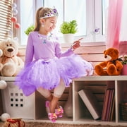 HopeRock Girl Dress up Princess Set, Mermaid Toys for Girls Ages 3-6 Years, Halloween Costume, Include Jewelry, Crown and Shoes, Princess Pretend Play Toy Gift for 2 3 4 5 6 Year Old Girls.