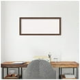thumbnail image 3 of Amanti Art White Cork Board Framed Florence Medium Brown Bulletin Board 32 in. x 14 in., 3 of 7