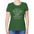 thumbnail image 2 of Old Enough to Know Better for Ladies Dark T-Shirt, 2 of 6