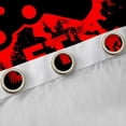 thumbnail image 4 of Castle Fairy Teens Red Gamer Blackout Curtains Set of 2 (52x84 Each),Graffiti Splash Window Curtains,Abstract Gamepads Curtains and Drapes,Luxury Bedroom Decor, 4 of 6
