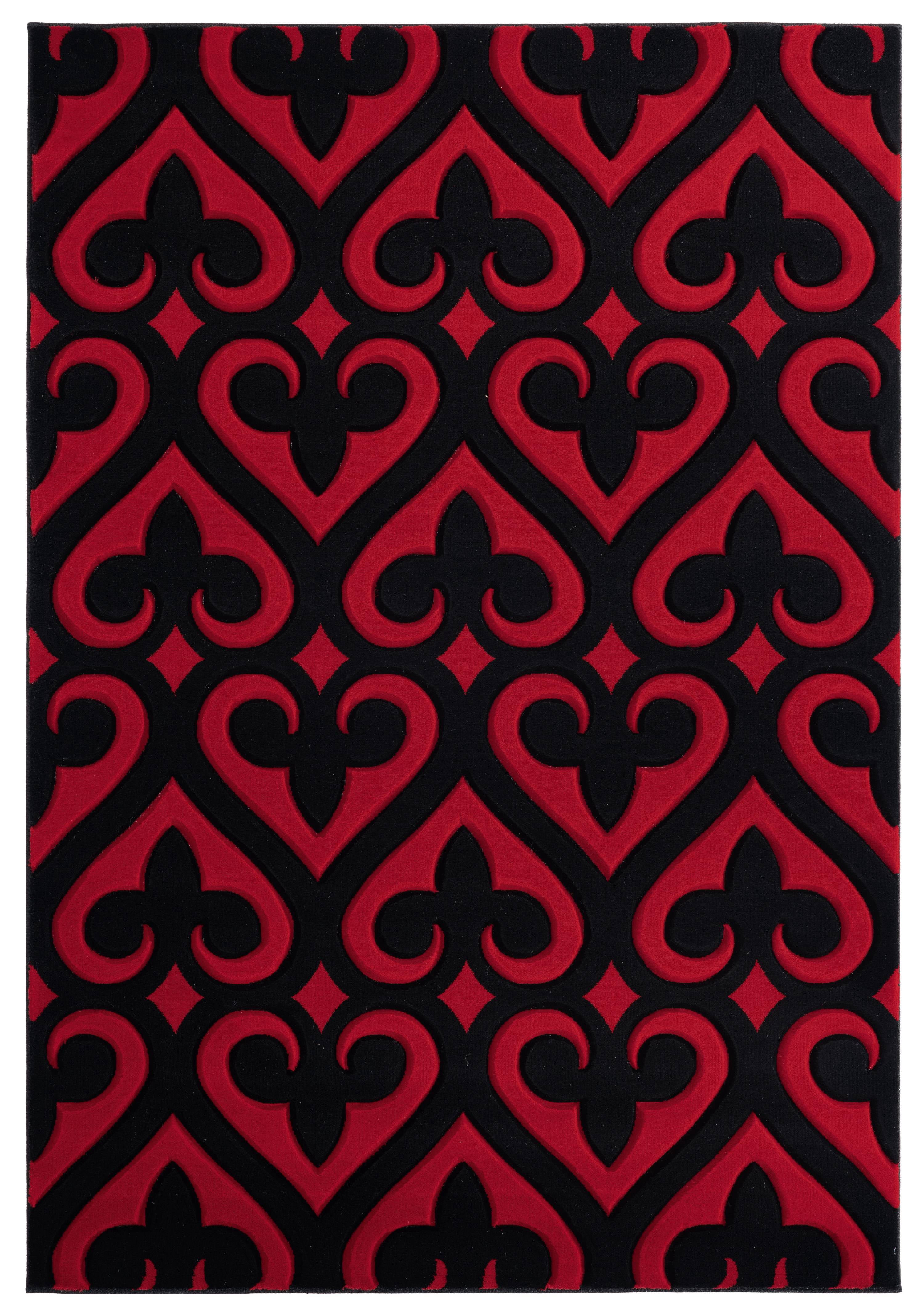 United Weavers Drachma Benachi Modern Geometric Area Rug, Red, 5'3" x 7'6"