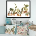 thumbnail image 3 of Designart 'Indoor House Plants Urban Jungle in Flowerpots I' Traditional Framed Art Print, 3 of 4
