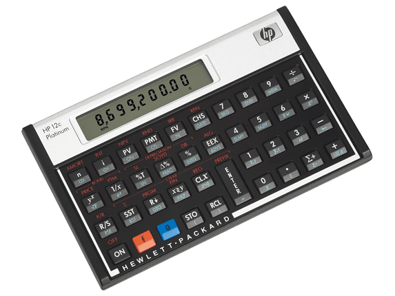 Hewlett Packard HP12C Financial Calculator with Case Guide On Back 12C for sale online 