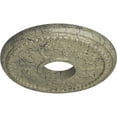 thumbnail image 3 of Ekena Millwork 13 7/8"OD x 3 3/4"ID x 1 1/4"P Tirana Ceiling Medallion (Fits Canopies up to 4 3/4"), Hand-Painted Castle Stone Crackle, 3 of 6