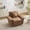 Brown, variant on 48.43" Wide Chenille Oversized Accent Chair with Pillow - Modern Mid-Century Upholstered Lounge Reading Chair, Comfy Single Sofa for Living Room