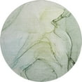 thumbnail image 2 of Addison Rugs Mayfield Washable Transitional Watercolors Green Round Rug, 8' x 8', 2 of 5