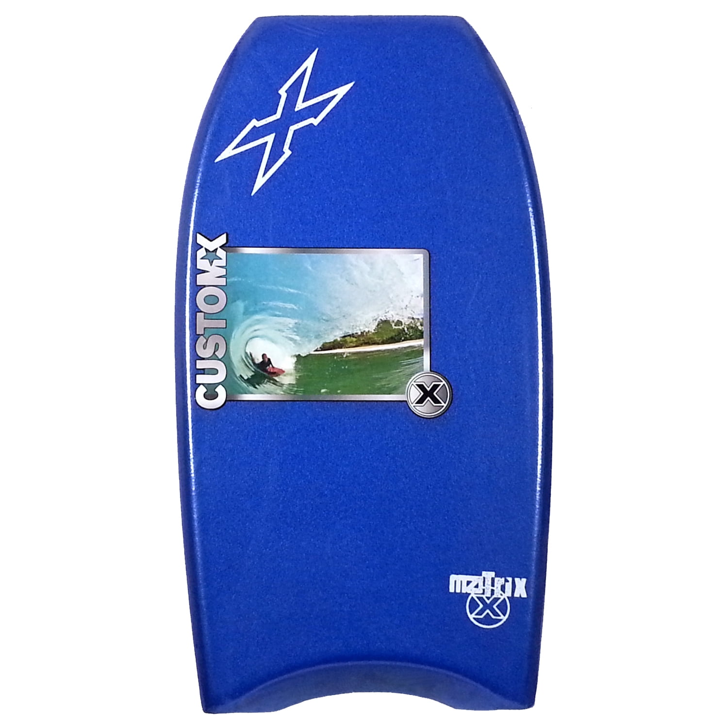 Custom X Matrix 39 Kids Bodyboard Navy deck, Navy rails, White bottom by Custom X Bodyboards
