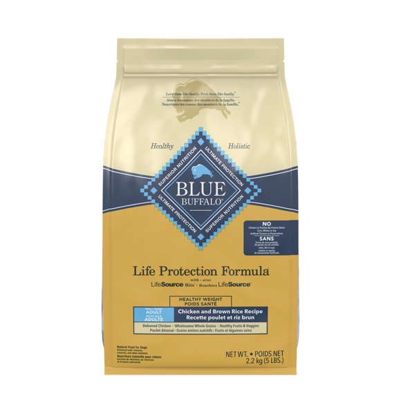 Blue Buffalo Life Protection Formula Adult Small Breed Healthy Weight Dry Dog Food, Chicken 2.2kg