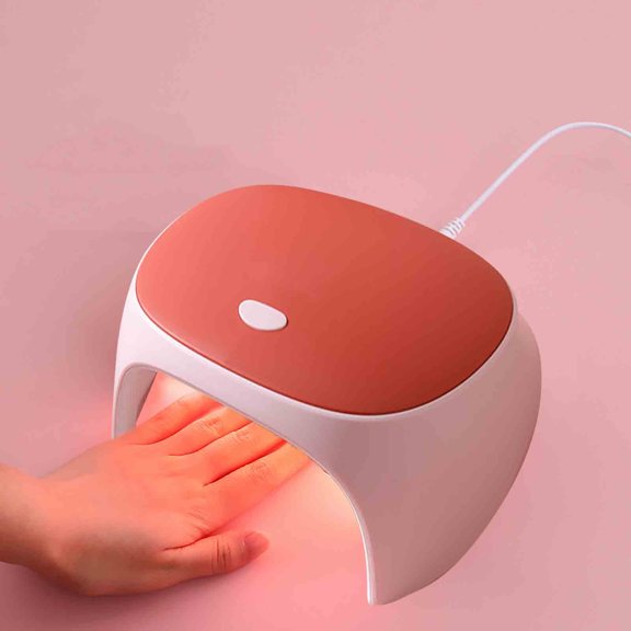 ysgfhgjw Nail Lamp for Desk Red Light Fast-drying Nail Polish Lamp USB Household 54W High-power Smart Phototherapy Lamp Nail Polish Glue Baking Lamp
