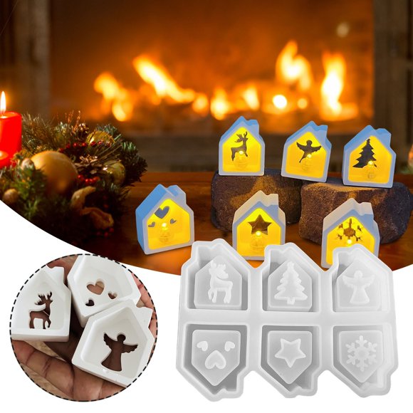 Hearth & Gear Silicone en Résine Époxy Bricolage pour Fabrication Artisanale de Bijoux Savon de Coulée avec Agent de Démoulage pour Débutants et Silicone Fleur pour Résine Peigne pour Coulée de Résine Lettres en Résine Tapis en Silicone pour Ongles
