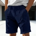 thumbnail image 2 of Horkkom Shorts Men Button Zipper Elastic Waist Shorts Casual Summer Gym Workout Shorts with Pockets XL, 2 of 7