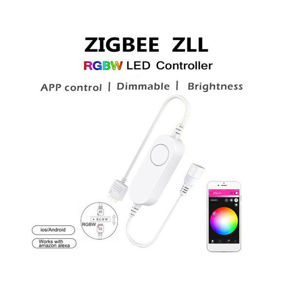 Xingzhi Contrôleur de Bande Lumineuse LED RVB Télécommande de Téléphone Mobile Chambre Mur Barre Lampe de Film Variateur Interrupteur Accessoires d'Éclairage RVBW 5 Trous