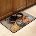 thumbnail image 3 of Happy Halloween Pumpkin Dog Food Mats for Floors Absorbent No-Slip 17x30 Inch Dog Bowl Mat Evil Pumpkin Ghost Cat Feeding Mat EcoFriendly Durable Pet Placemat, 3 of 7