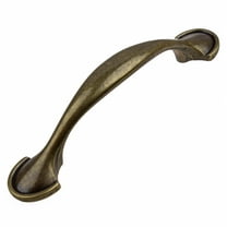 GlideRite 3 in. Center Classic Arch Pull Cabinet Hardware Handle, Antique Brass