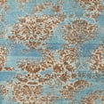 thumbnail image 1 of Ahgly Company Machine Washable Indoor Square Abstract Dark Almond Brown Area Rugs, 3' Square, 1 of 7