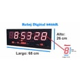 thumbnail image 2 of Reloj Digital De Pared Numeros LED Grandes Con Control, 2 of 8