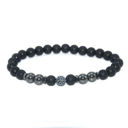 

Anti-Swelling Black Obsidian Anklet Matte Retro Stylish Handmade Ankle Decor Anklet Stylish Handmade Ankle Decoration Anti-Swelling Black Obsidian Matte Retro L