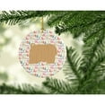 thumbnail image 2 of Lincoln Longwool Sheep Christmas Ceramic Ornament 2.8 in x 2.8 in, 2 of 3