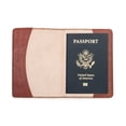 thumbnail image 3 of Globetrotter Leather Passport Cover Brown, 3 of 3