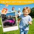 thumbnail image 2 of Xuanlur 24V Ride on Truck Car w/Parent Remote Control, Ride on Toys w/4-Wheel Suspension, Power Display, Bluetooth, Music, LED Headlight, Electric Car for Kids Aged 3+, Pink, 2 of 8
