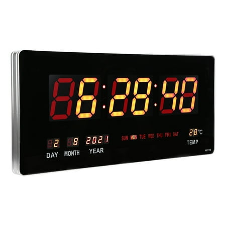 Digital LED Clock, Alarm Clock, Wall Hanging Clock, Perpetual Calendar ...