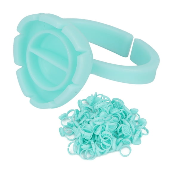 Anillos De Pegamento Para Pestañas, Copa De Anillo De Soporte De Pegamento Para Pestañas 100 Piezas Gran Flexibilidad Para Sujetar El Pegamento De Pestañas Para Un Fácil