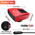 thumbnail image 5 of 1PCS 12V Portable Car Heater Heater Fan Windshield Defogger and Defogger Heating & Cooling Fan Base, 5 of 5