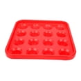 thumbnail image 2 of Bandeja para soporte de bolas de billar, soporte para bolas de billar, contenedor resistente al desgaste rojo, 2 of 8