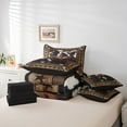 thumbnail image 4 of Erosebridal Western Texas Stars Bed In A Bag King Size,Lodge Cabin Bedding Sets King Size,Cow Print Bedroom Decor,Reversible,Super Cozy,7 Pieces, 4 of 5