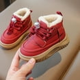 thumbnail image 6 of Quealent Winter Baby Snow Boots with Zip & Faux Furry Infant Boys Girls Booties Non-slip Sole Outdoor Warm Shoes for Toddler Red for Size 9.5, 6 of 6