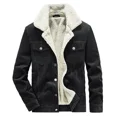 thumbnail image 2 of Chaqueta holgada con botones, chaqueta de pana para hombre, abrigo de invierno, chaqueta de felpa informal, abrigo de moda, abrigos a prueba de viento, ropa para hombre individual, 2 of 5