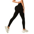 thumbnail image 3 of Women's High Waist Yoga Pants Soft Stretchy Tummy Control Leggings Color Black_1 Size S, 3 of 3