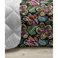 thumbnail image 3 of Colorful Down Alternative Comforter, Hand Drawn Illustration in Style Geometrical Borders Art Design, Microfiber Quilt for All Season, 5 Sizes, Multicolor, by Ambesonne, 3 of 3