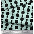 thumbnail image 3 of Soimoi Green polyester Crepe Fabric Stripe & Square Geometric Print Sewing Fabric Yard 52 Inch Wide, 3 of 3