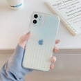 thumbnail image 1 of Compatible avec le Boîtier de l'iPhone, Paillettes Carré Dégradé Coloré Modèle de Mode Mince Doux TPU Couvercle Antichoc pour iPhone 11ProMAX (Blanc Pur), 1 of 7