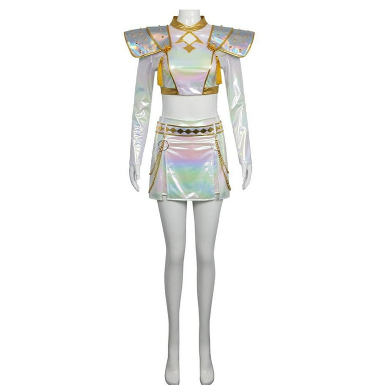 Codres Zooeys Singer Costume for Girls, Shiny Stage Outfit with