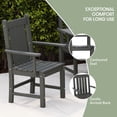 thumbnail image 5 of WestinTrends Malibu Outdoor Patio Dining Armchair, Gray, 5 of 8