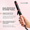 thumbnail image 4 of Professional Automatic Rotating Curling Iron 1-inch - Fixed Temperature - Tourmaline Ceramic - Large Barrel for Long Hair & Thick Curls. Extra-Long, Oval-Shaped Hair Wand, 4 of 6