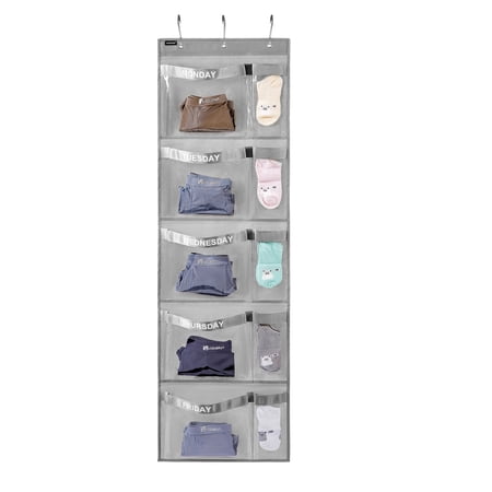 1pc Hanging Shelf Weekly Clothes Organizer Day Of Week School Clothing Storage Monday To Friday Hanging Closet Organizer