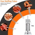 thumbnail image 6 of 22LBS/10L Manual Sausage Stuffer, Heavy Duty Stainless Steel Sausage Maker Machine with Dual Speed, Meat Filler with 5 Stuffing Tubes for Commercial and Home Use, 6 of 8